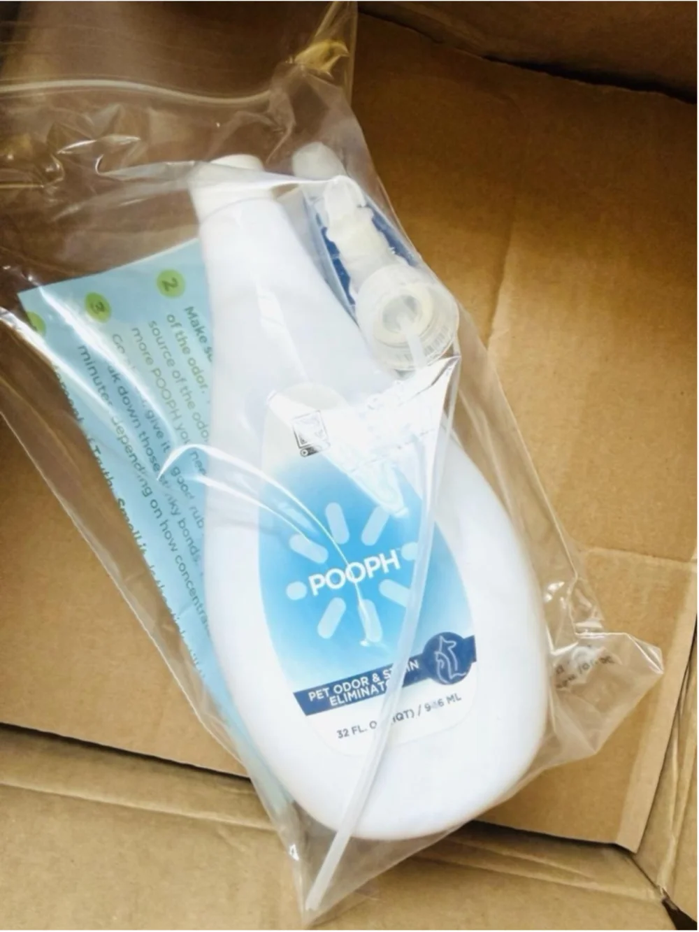 POOPH Pet Odor & Stain Eliminator 32 oz Spray Clothing Shoes Fabric Reseller NEW